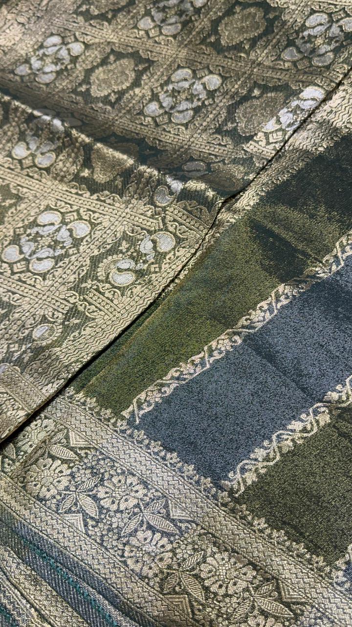 Pure chinnon saree - Kanjeevaram Silk Mandir