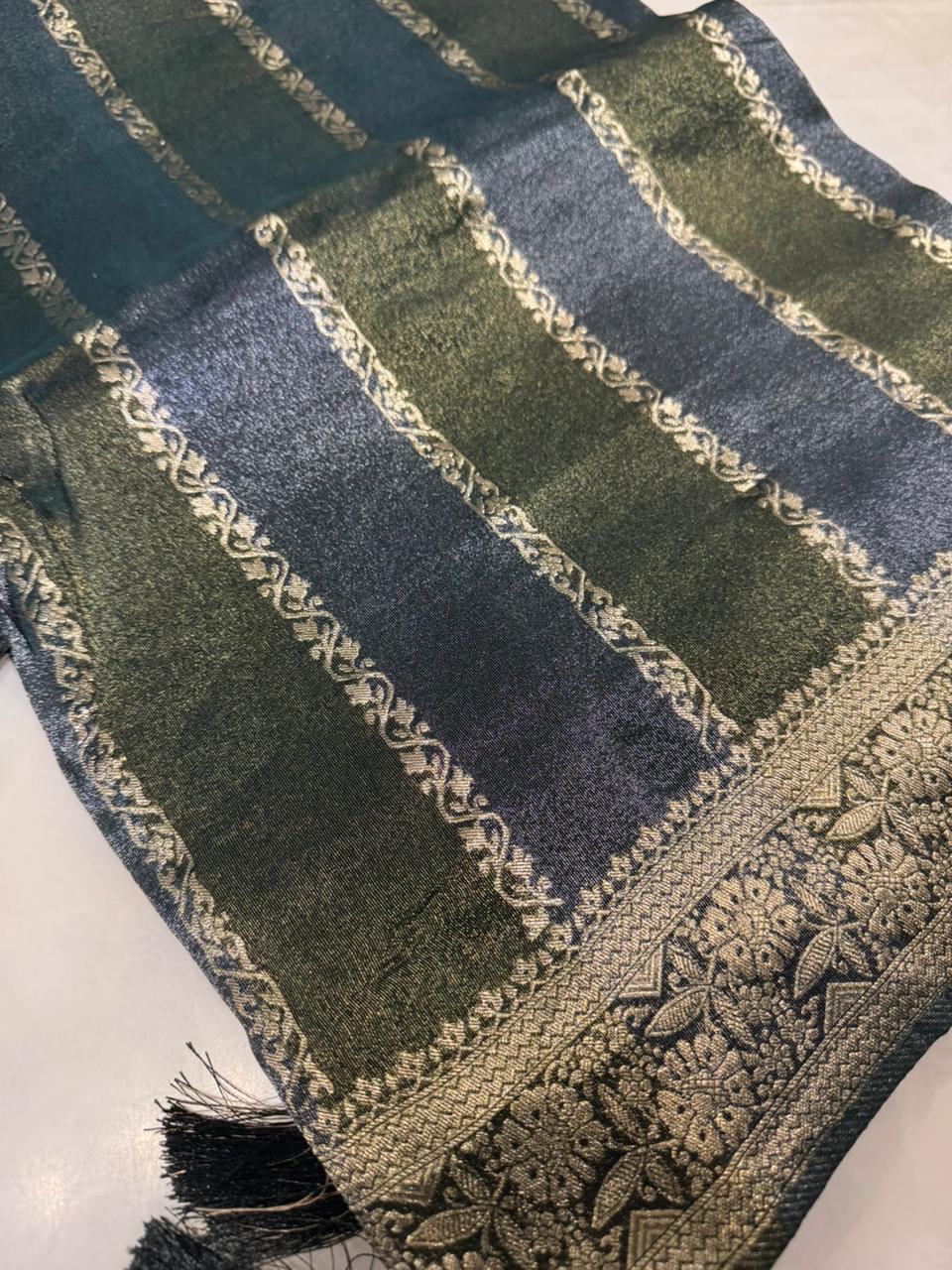 Pure chinnon saree - Kanjeevaram Silk Mandir