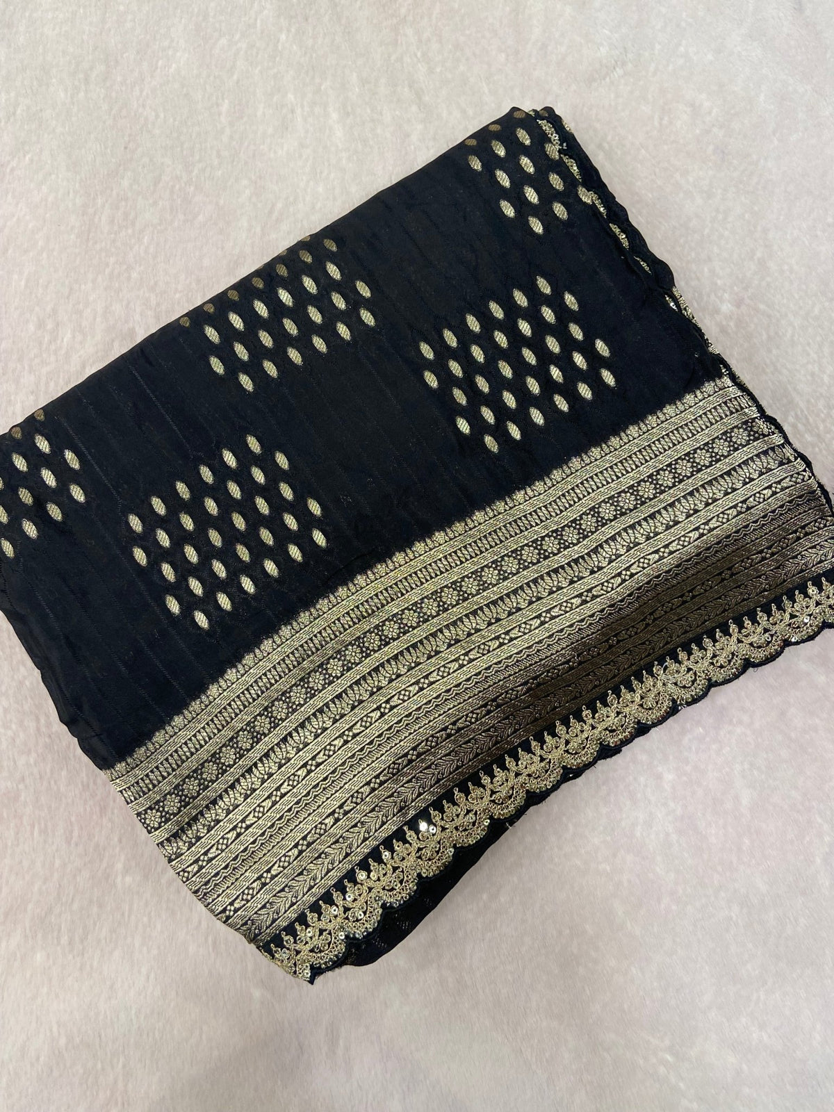 Pure Chinnon Saree - Kanjeevaram Silk Mandir