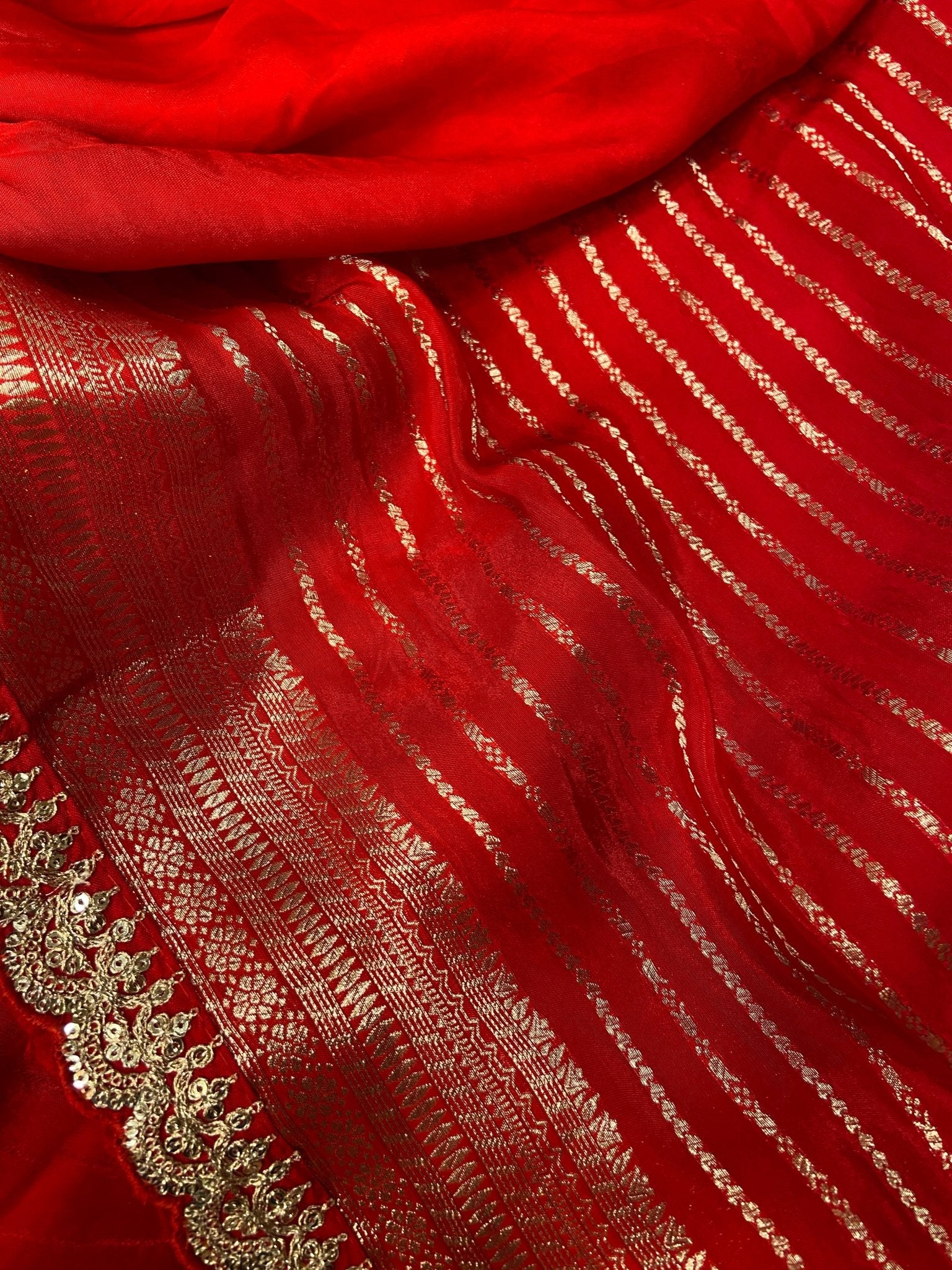 Pure Chinnon Saree - Kanjeevaram Silk Mandir