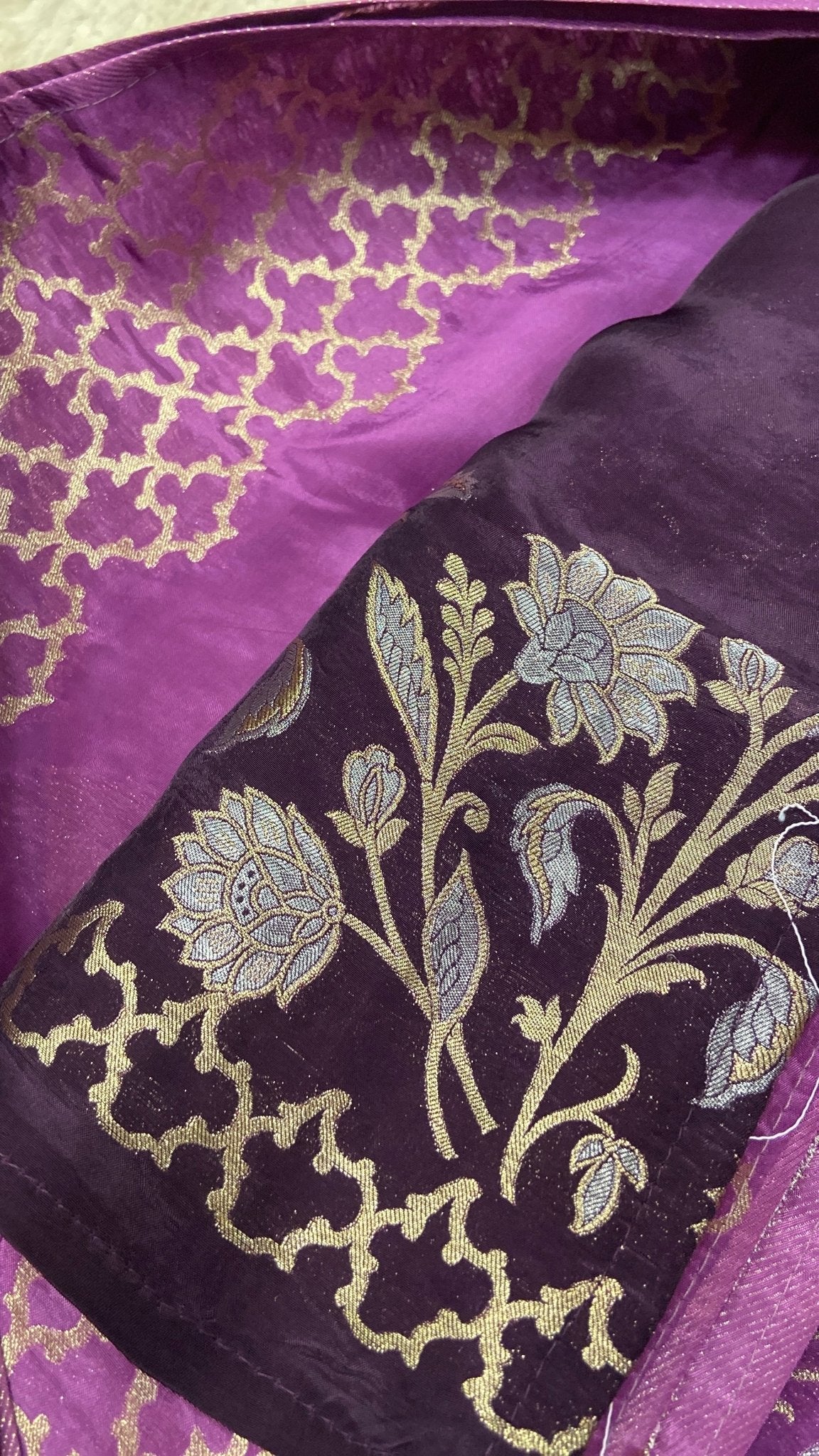 Pure Chinnon Saree - Kanjeevaram Silk Mandir