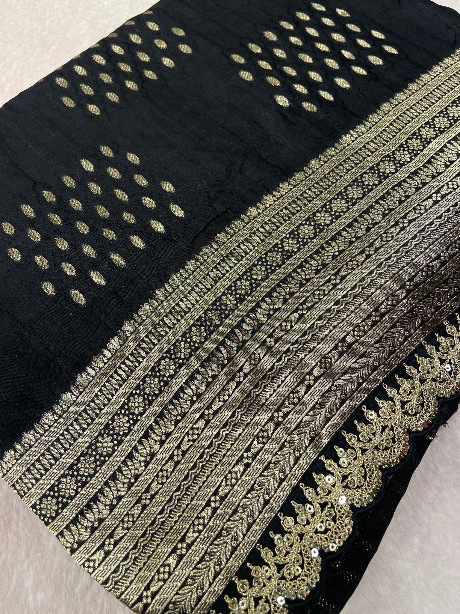 Pure Chinnon Saree - Kanjeevaram Silk Mandir