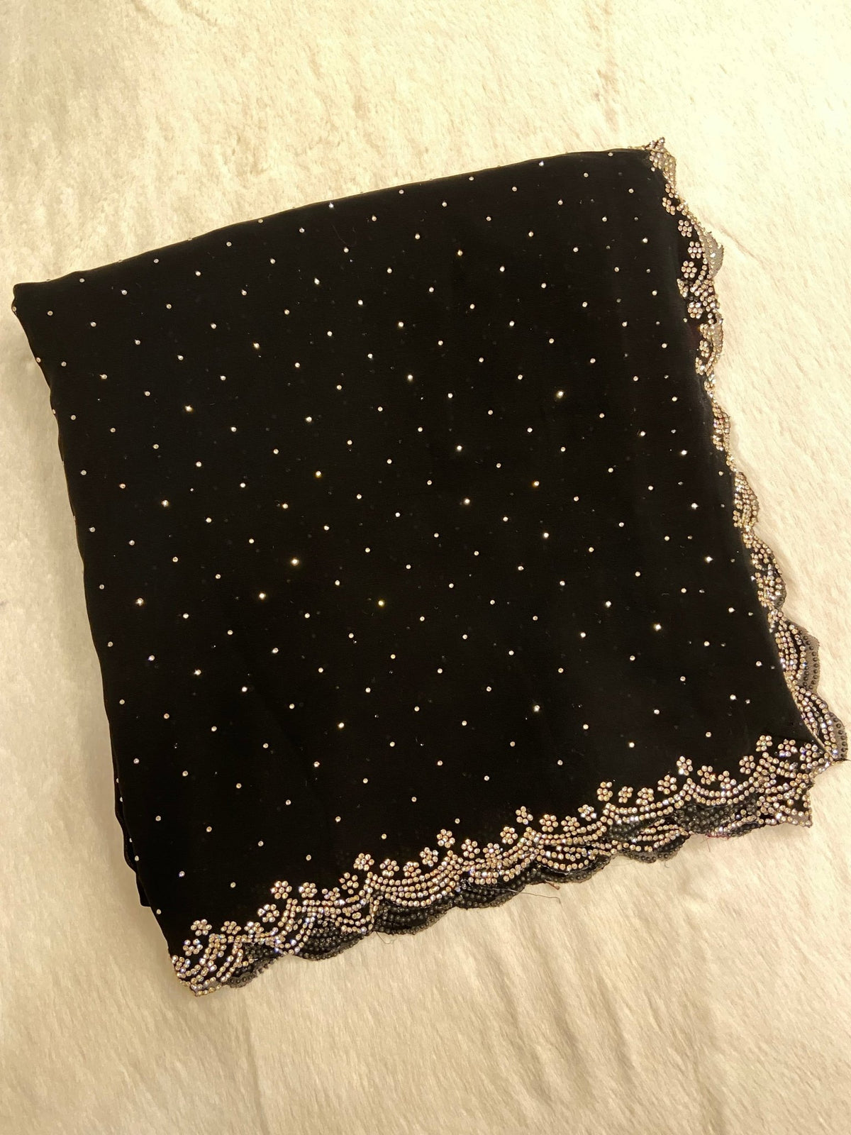 Pure Chinnon Saree🖤 - Kanjeevaram Silk Mandir