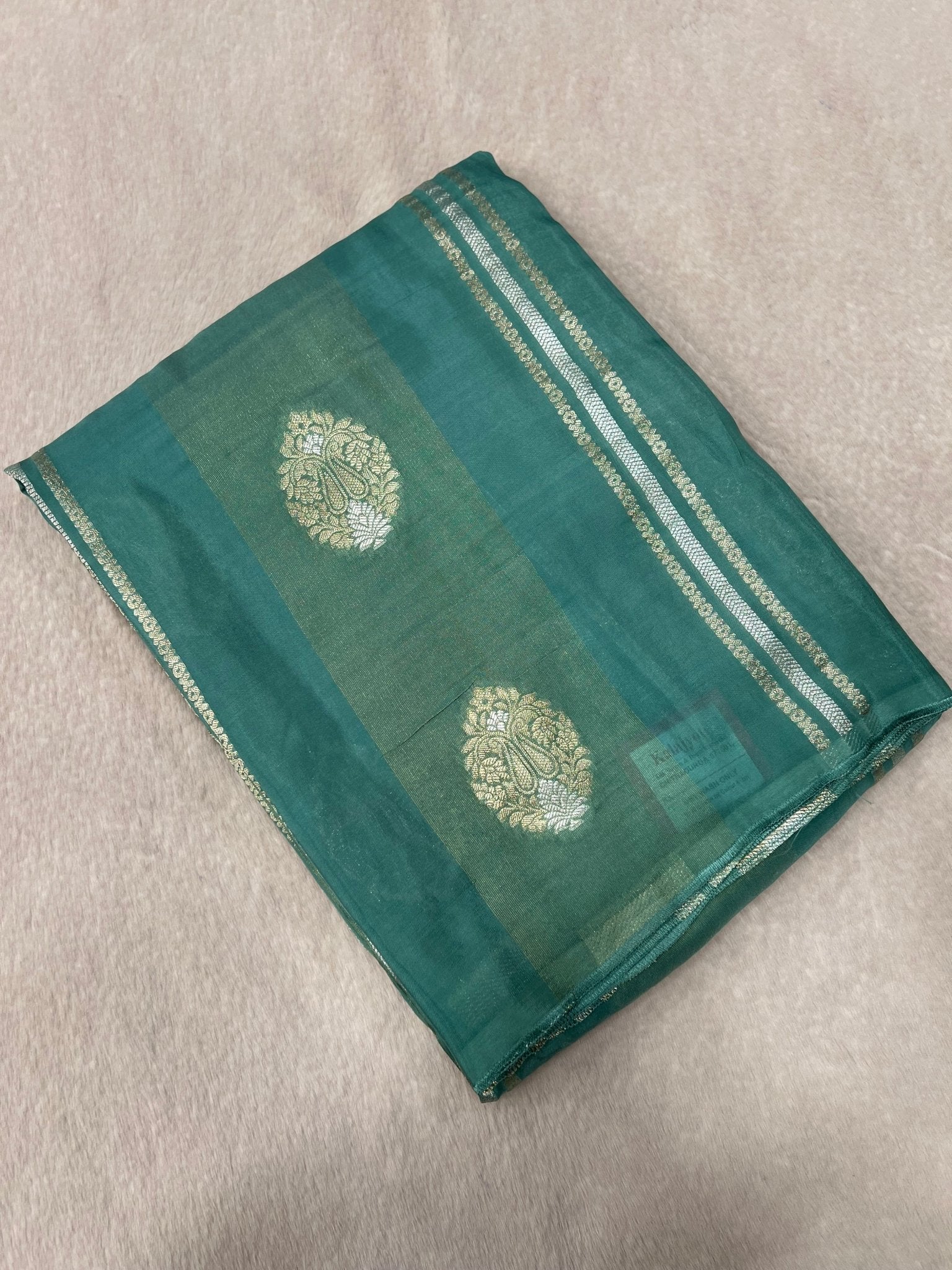 Pure Chinnon Saree - Kanjeevaram Silk Mandir