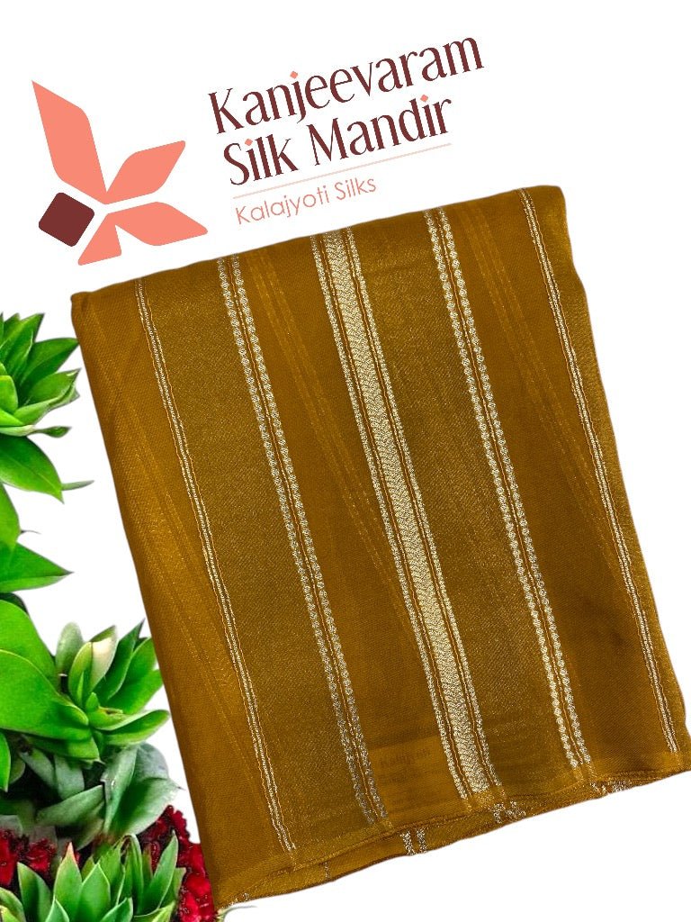 Pure Chinnon Saree💫 - Kanjeevaram Silk Mandir