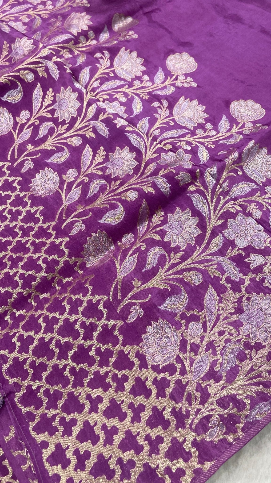 Pure Chinnon Saree - Kanjeevaram Silk Mandir