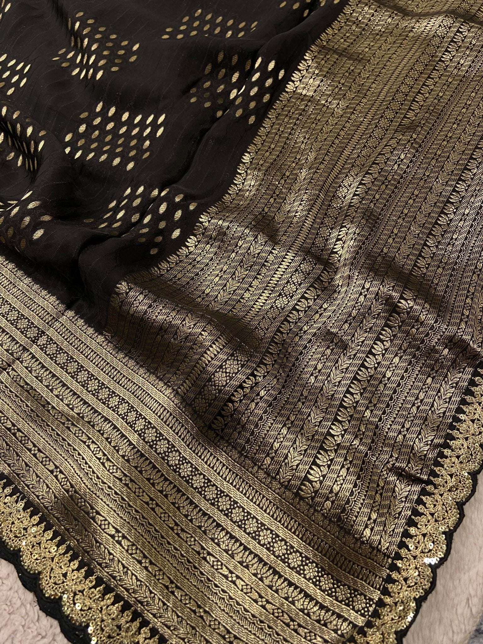 Pure Chinnon Saree - Kanjeevaram Silk Mandir