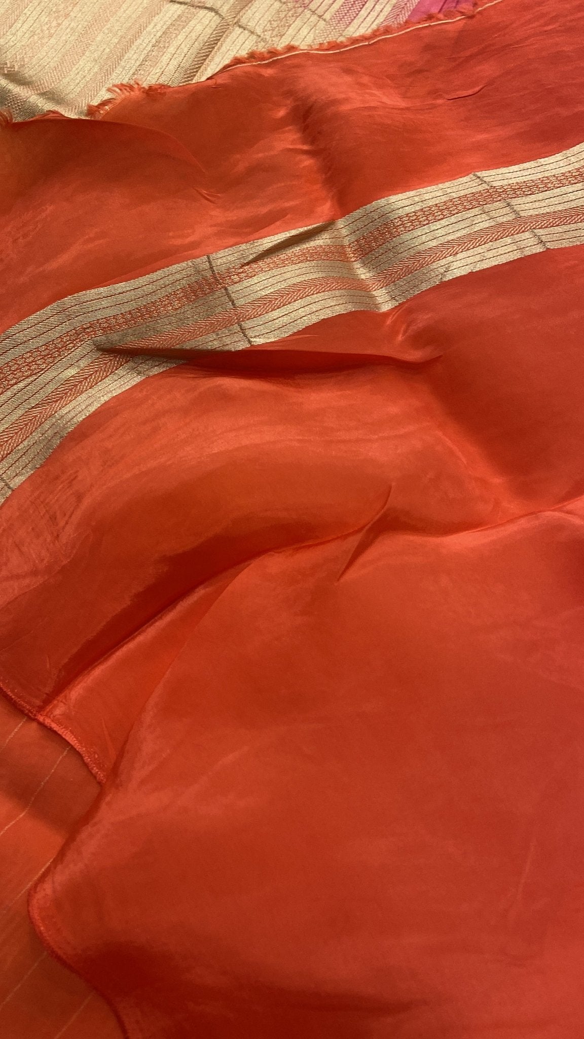 Pure Chinnon saree - Kanjeevaram Silk Mandir
