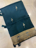 Pure crepe chinnon saree - Kanjeevaram Silk Mandir