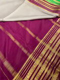 Pure Crepe Mysore Silk Certified Saree 100 GSM. - Kanjeevaram Silk Mandir