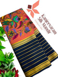 Pure Crepe Mysore Silk Certified Saree 120 GSM. - Kanjeevaram Silk Mandir