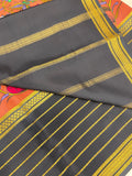 Pure Crepe Mysore Silk Certified Saree 120 GSM. - Kanjeevaram Silk Mandir