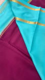 Pure crepe mysore silk saree 100 GSM silk mark certified - Kanjeevaram Silk Mandir