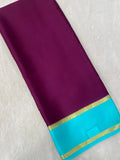 Pure crepe mysore silk saree 100 GSM silk mark certified - Kanjeevaram Silk Mandir