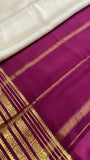 Pure crepe mysore silk saree 100 GSM silk mark certified - Kanjeevaram Silk Mandir