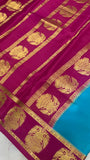 Pure crepe mysore silk saree 100 GSM silk mark certified - Kanjeevaram Silk Mandir