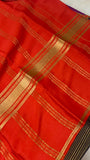 Pure crepe mysore silk saree 100 GSM silk mark certified - Kanjeevaram Silk Mandir