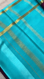Pure crepe mysore silk saree 100 GSM silk mark certified - Kanjeevaram Silk Mandir