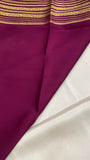 Pure crepe mysore silk saree 100 GSM silk mark certified - Kanjeevaram Silk Mandir