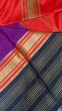 Pure crepe mysore silk saree 100 GSM silk mark certified - Kanjeevaram Silk Mandir