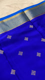 Pure crepe mysore silk saree 120 GSM silk mark certified - Kanjeevaram Silk Mandir