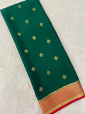 Pure crepe mysore silk saree 120 GSM silk mark certified - Kanjeevaram Silk Mandir