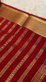 Pure crepe mysore silk saree 120 GSM silk mark certified - Kanjeevaram Silk Mandir