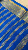 Pure crepe mysore silk saree 120 GSM silk mark certified - Kanjeevaram Silk Mandir