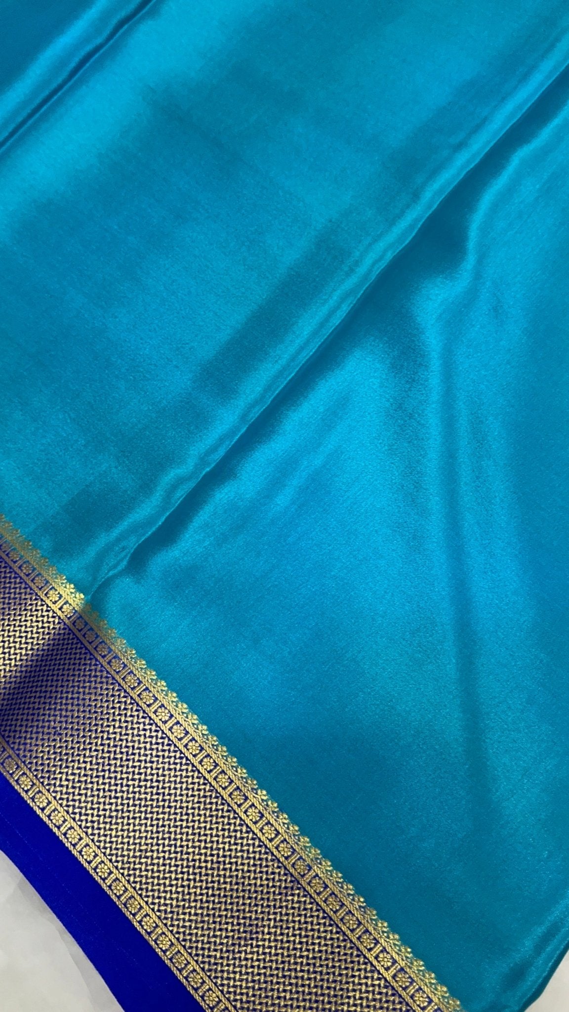Pure crepe mysore silk saree 80 GSM silk mark certified - Kanjeevaram Silk Mandir