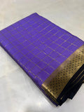 Pure crepe mysore silk saree 80 GSM silk mark certified - Kanjeevaram Silk Mandir