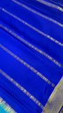 Pure crepe mysore silk saree 80 GSM silk mark certified - Kanjeevaram Silk Mandir