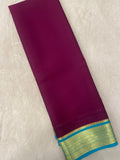 Pure crepe mysore silk saree 80 GSM silk mark certified - Kanjeevaram Silk Mandir