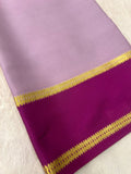 Pure crepe mysore silk saree 90 GSM silk mark certified - Kanjeevaram Silk Mandir
