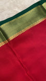 Pure crepe mysore silk saree 90 GSM silk mark certified - Kanjeevaram Silk Mandir