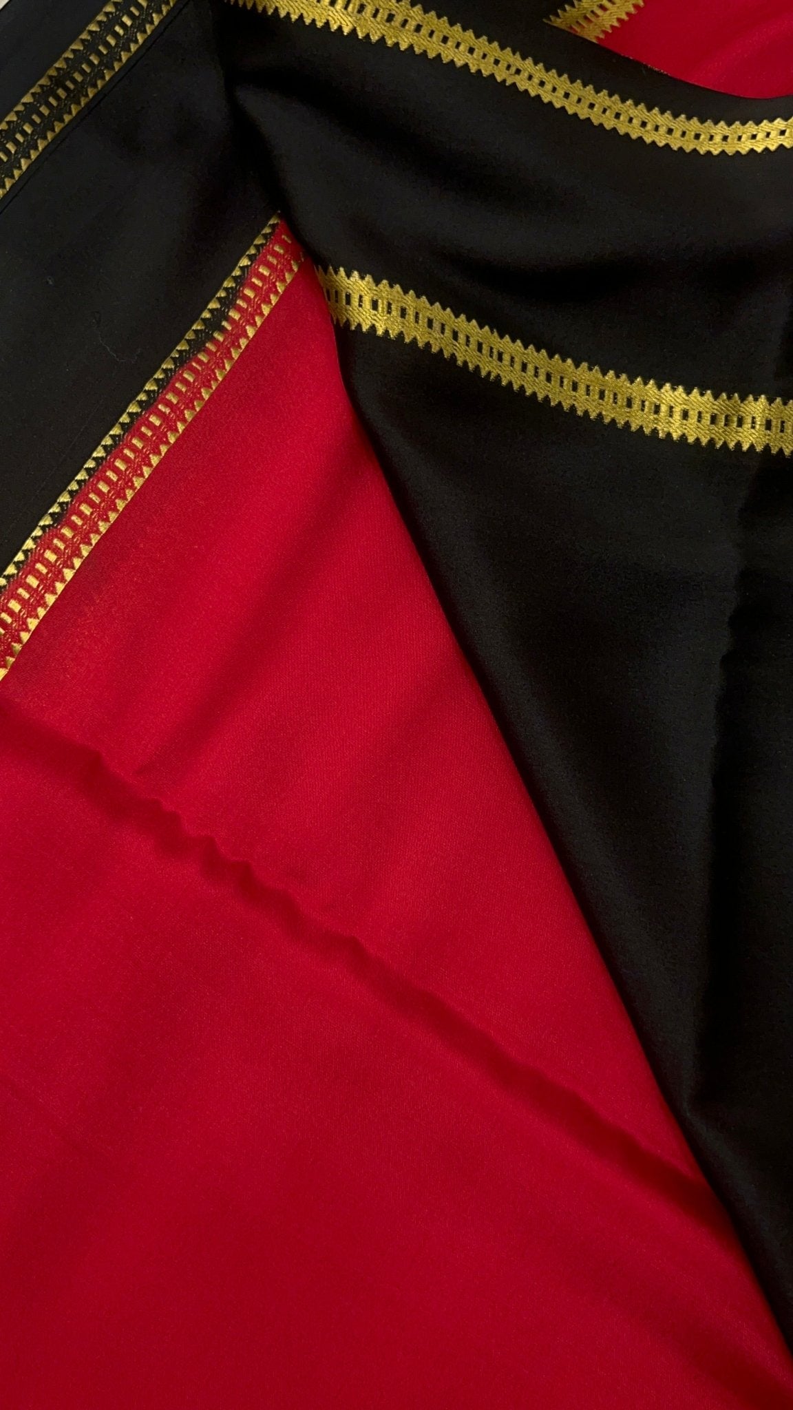 Pure crepe mysore silk saree 90 GSM silk mark certified - Kanjeevaram Silk Mandir