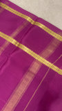 Pure crepe mysore silk saree 90 GSM silk mark certified - Kanjeevaram Silk Mandir
