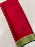 Pure crepe mysore silk saree 90 GSM silk mark certified - Kanjeevaram Silk Mandir