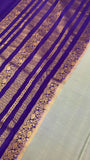 Pure crepe mysore silk saree silk mark certified 120 GSM. - Kanjeevaram Silk Mandir