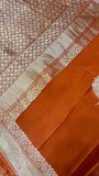 Pure Crepe satin silk saree - Kanjeevaram Silk Mandir