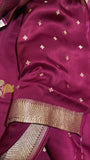 Pure Crepe Satin Silk Saree - Kanjeevaram Silk Mandir