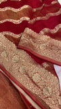 Pure Georgette Saree🔻 - Kanjeevaram Silk Mandir