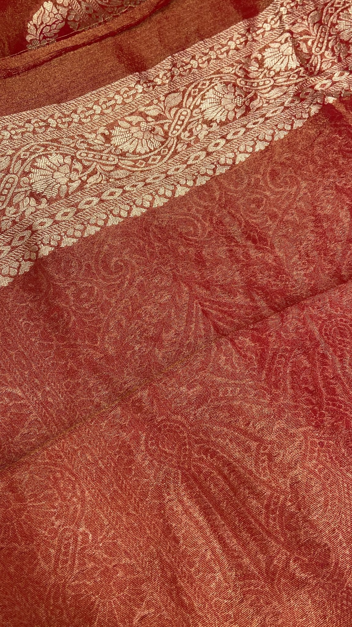 Pure Georgette Saree🔻 - Kanjeevaram Silk Mandir