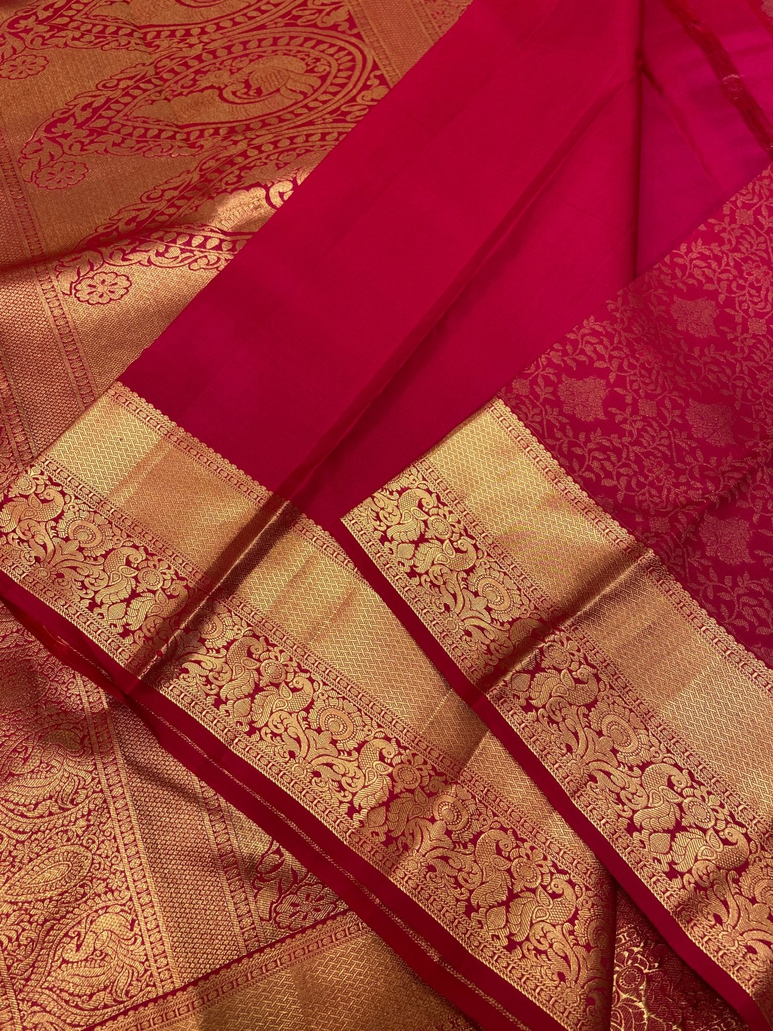 Pure Handloom Kanjeevaram Silk Mark Certified Saree - Kanjeevaram Silk Mandir