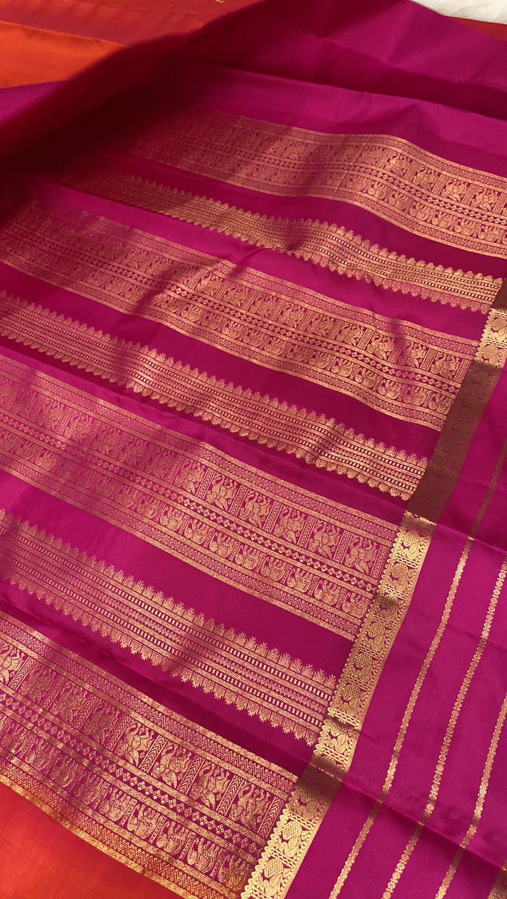Pure handloom Kanjeevaram silk mark certified saree - Kanjeevaram Silk Mandir