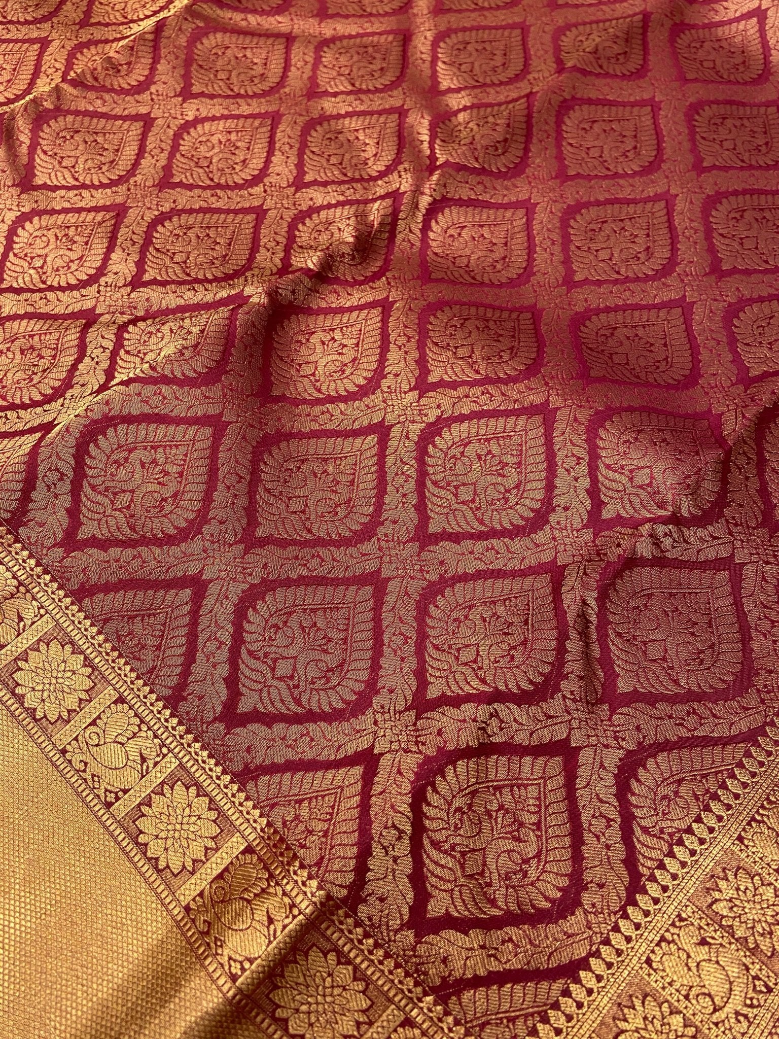 Pure Handloom Kanjeevaram Silk Mark Certified Saree - Kanjeevaram Silk Mandir
