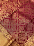 Pure Handloom Kanjeevaram Silk Mark Certified Saree - Kanjeevaram Silk Mandir