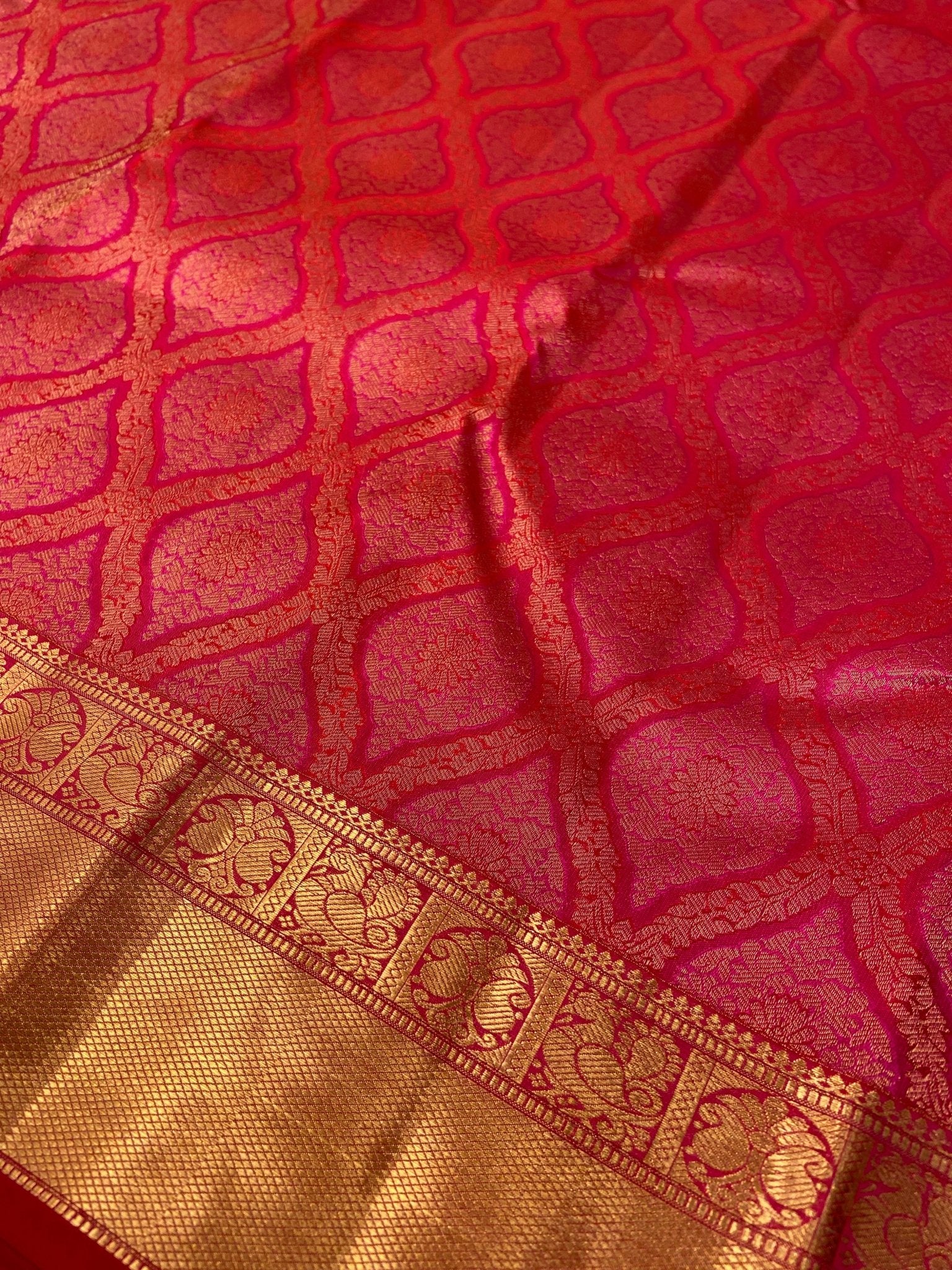 Pure Handloom Kanjeevaram Silk Mark Certified Saree - Kanjeevaram Silk Mandir
