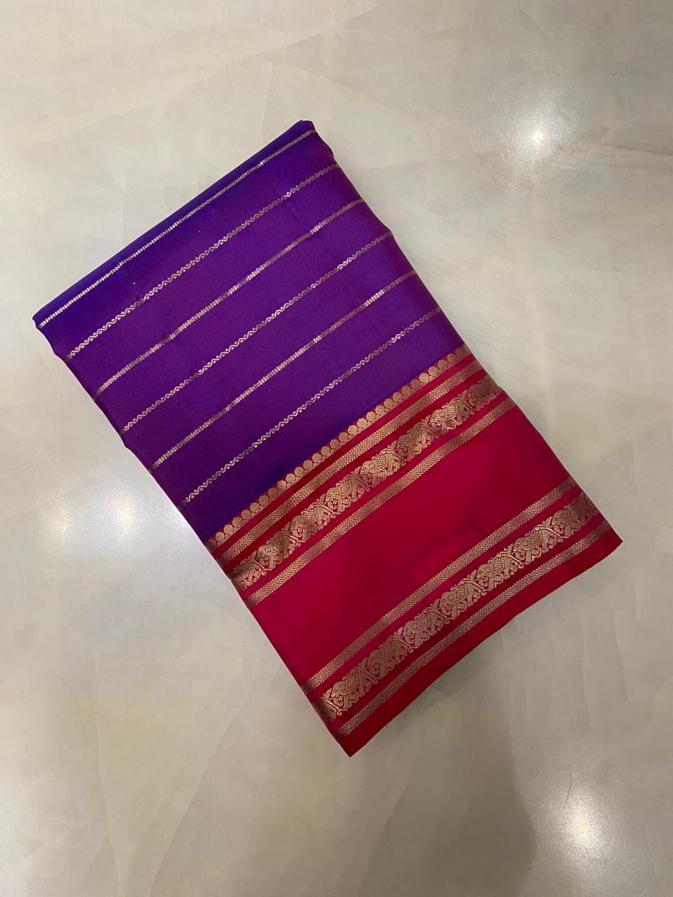 Pure handloom Kanjeevaram silk mark certified saree - Kanjeevaram Silk Mandir