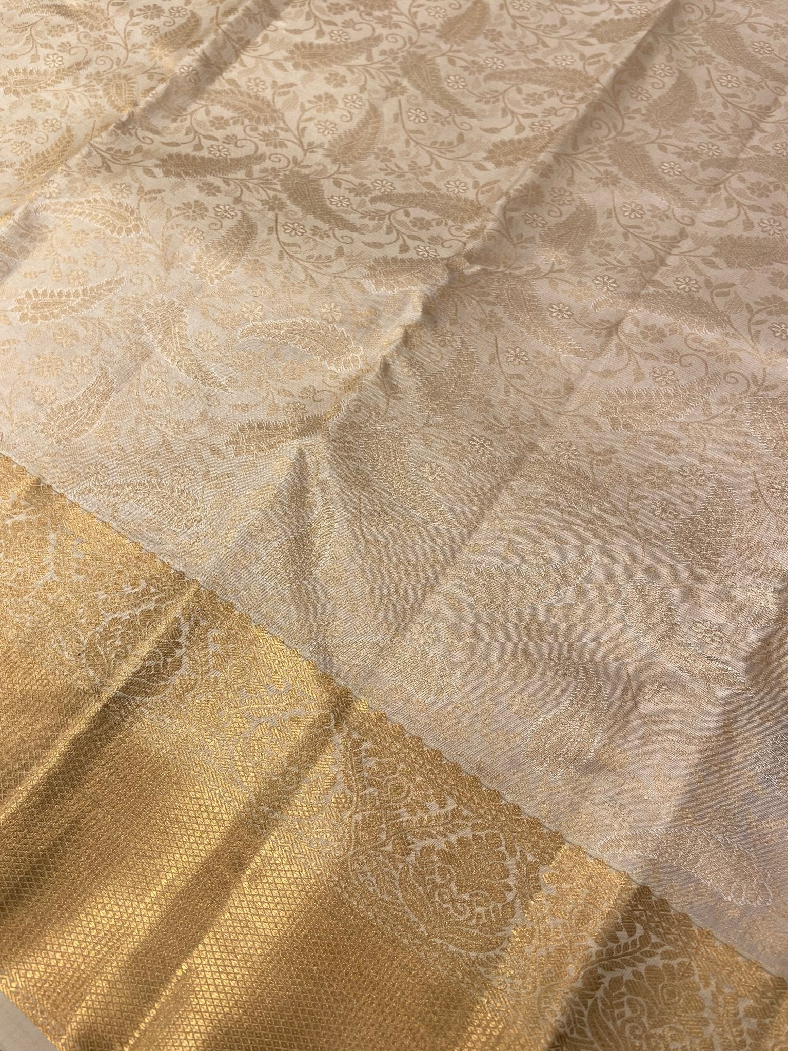 Pure Handloom Kanjeevaram Silk Mark Certified Saree - Kanjeevaram Silk Mandir