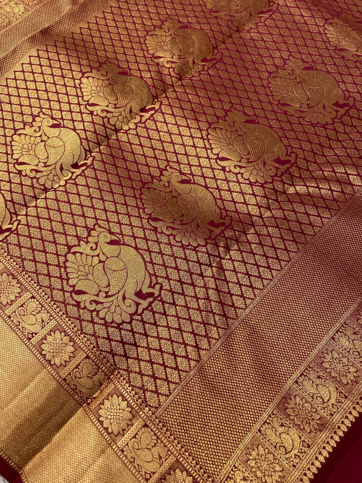 Pure Handloom Kanjeevaram Silk Mark Certified Saree - Kanjeevaram Silk Mandir
